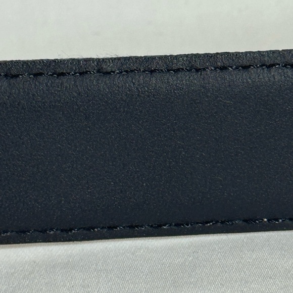 Men's Belt Split Cowhide Lined on Split Leather Black Size 36 - Picture 5 of 5